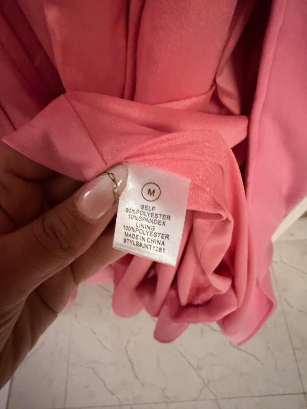 Fashion Nova Pink Suede Jacket M - Picture 5 of 8